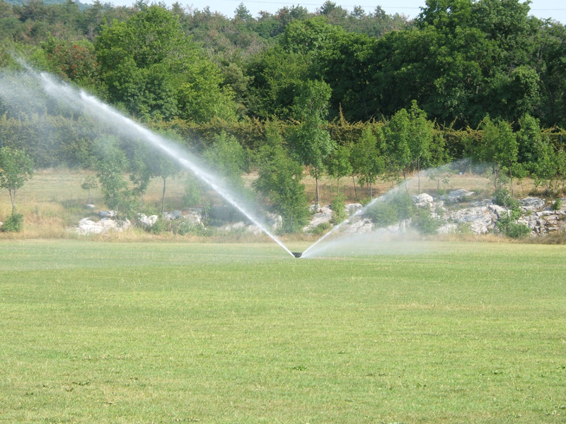 Irrigazione campo da calcio