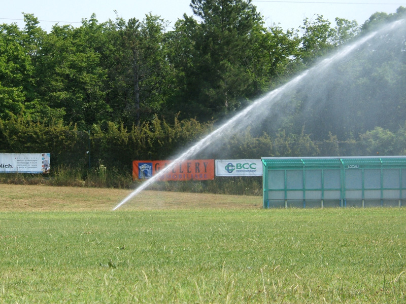 Irrigazione campo da calcio